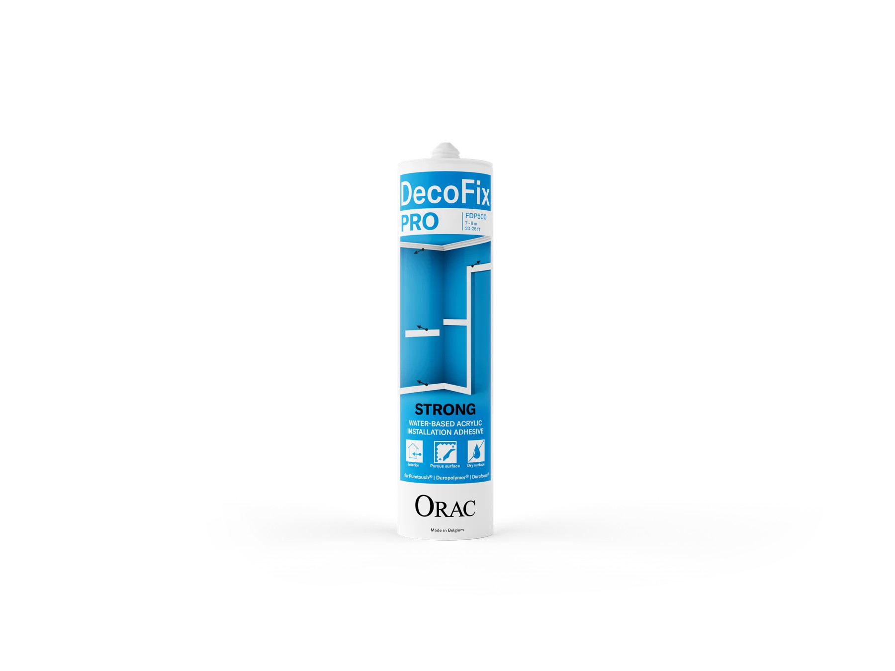 Монтажно лепило ORAC DecoFix Pro FDP500 – 310 мл, за декоративни профили