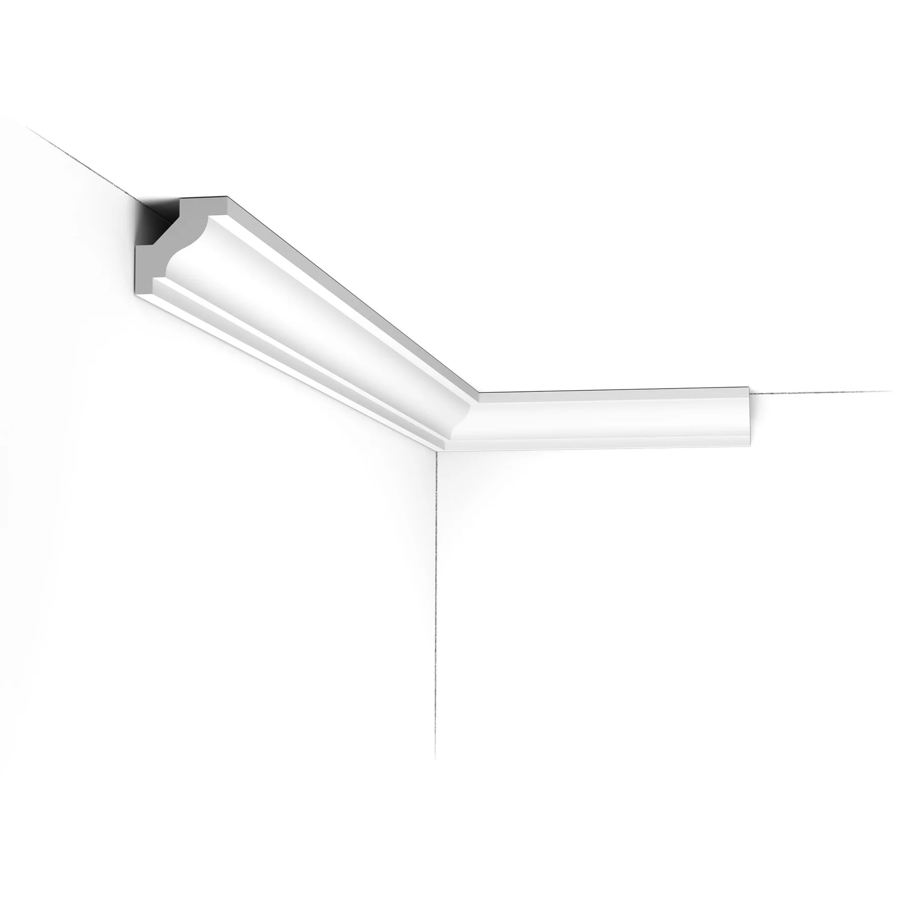 Корниз ORAC C230 от Purotouch, бял, 200 × 2,9 × 2,9 см
