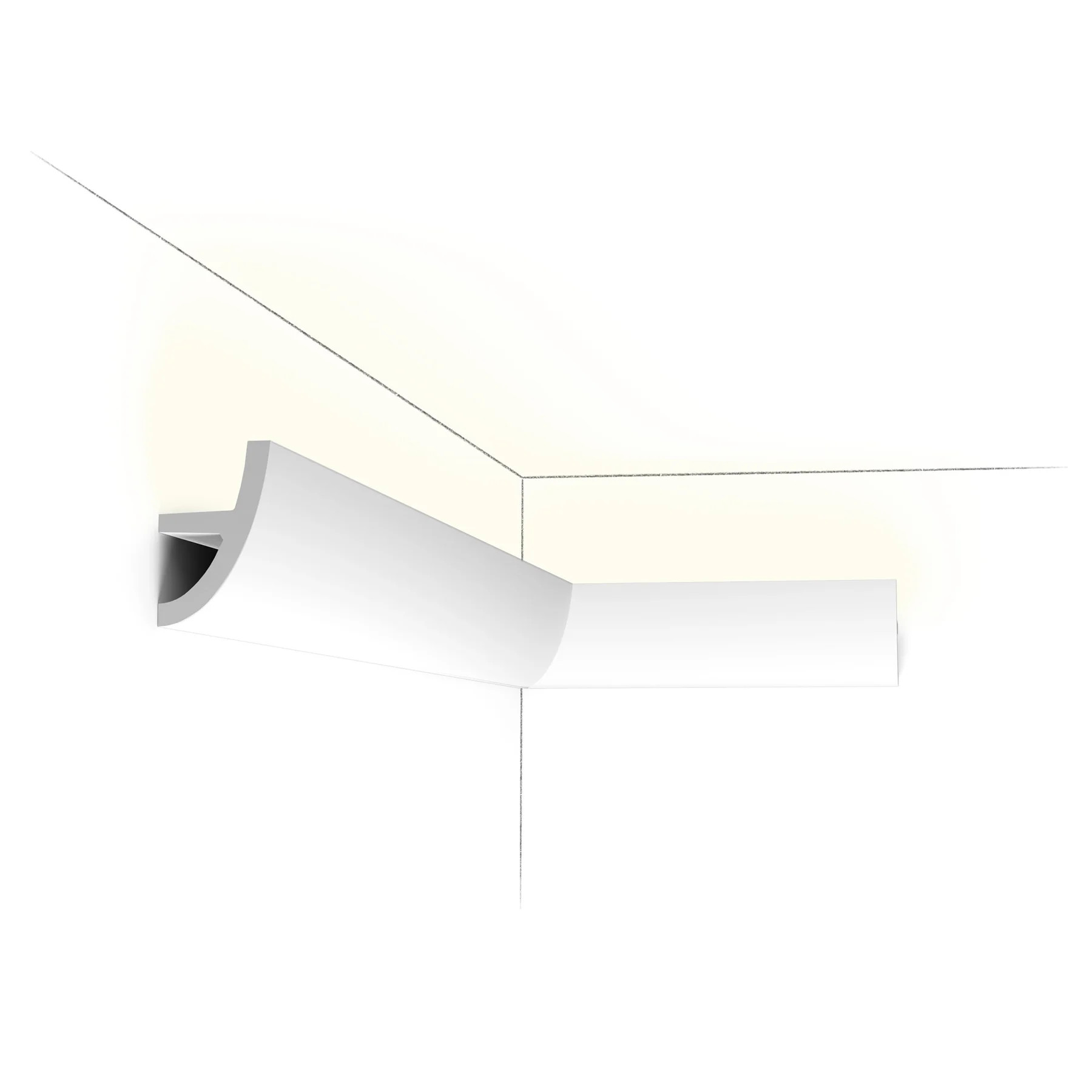 Корниз ORAC C373 ANTONIO от Purotouch за скрито LED осветление, 200 × 8 × 5 см
