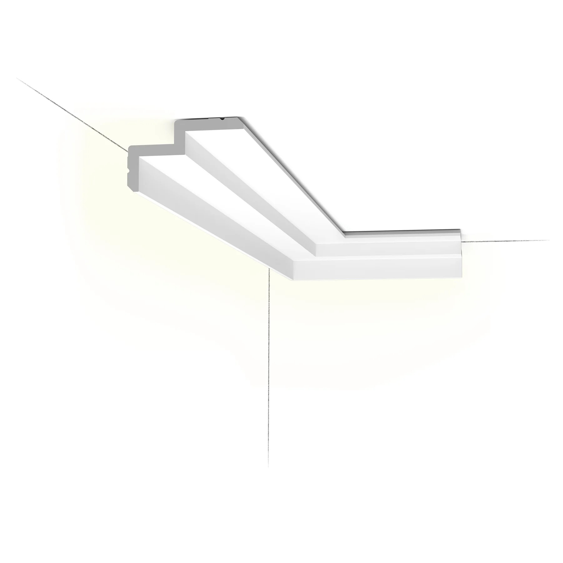 Корниз ORAC C390 STEPS с индиректно LED осветление надолу