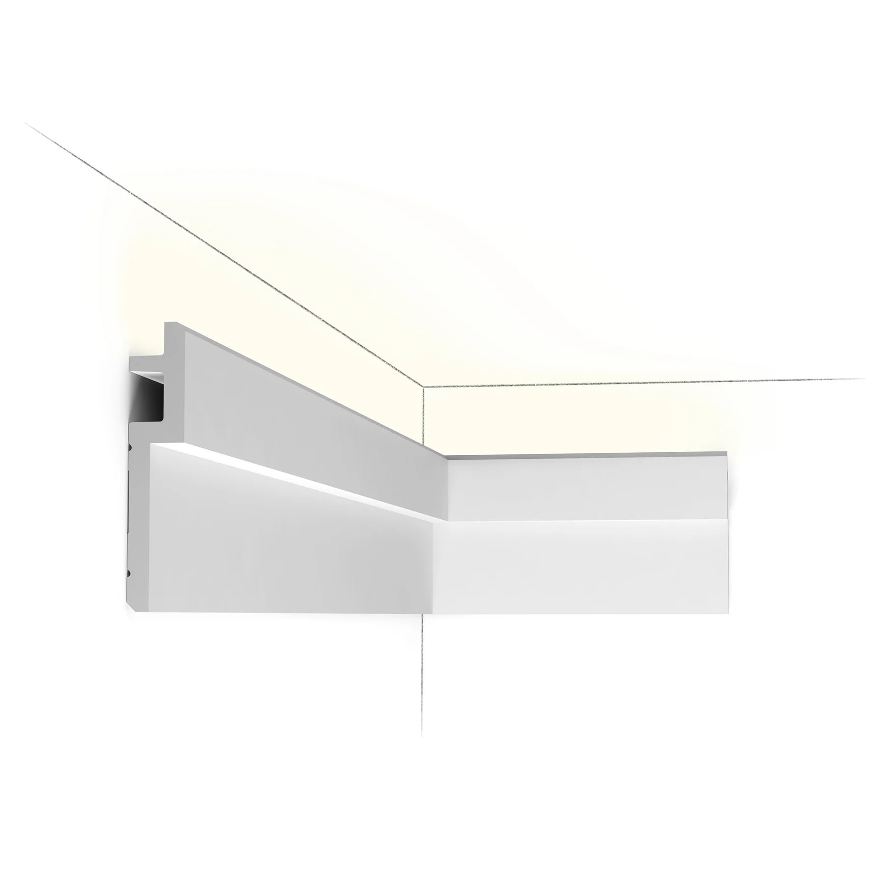 Корниз ORAC C395 STEPS за индиректно LED осветление към тавана