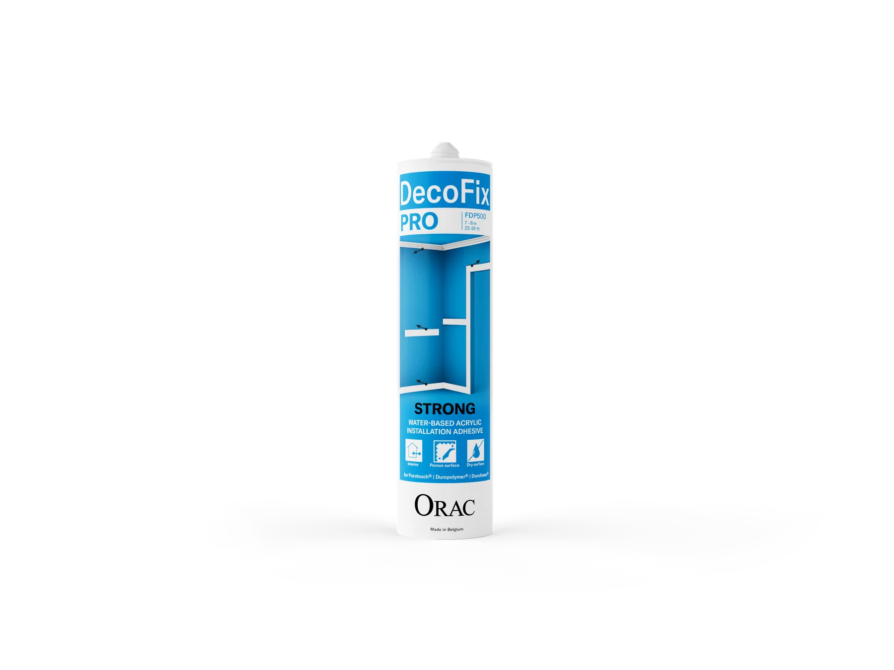 Монтажно лепило ORAC DecoFix Pro FDP500 – 310 мл, за декоративни профили