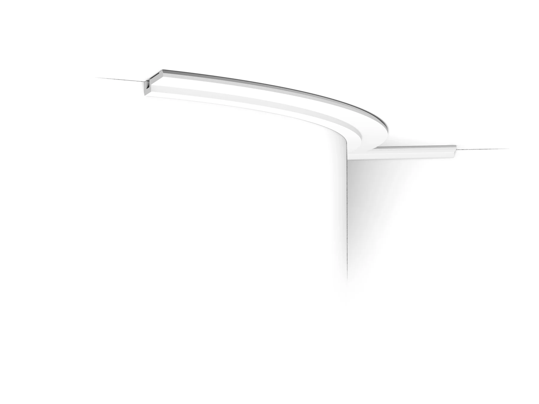 ORAC PX198F U-STEPS – гъвкав таванен корниз със стъпаловидно сечение